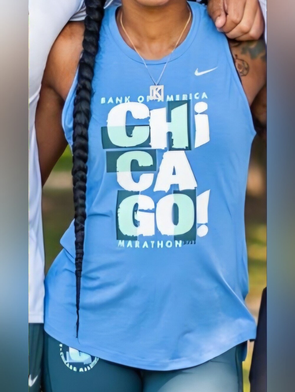 Women's Nike Bank of America Chicago Marathon 2023 Dri-FIT Tank Top Blue - S